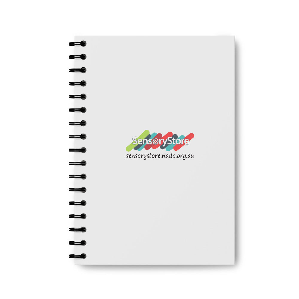 B006 (A5 Hard Cover Spiral Notebook - 50 Sheets)